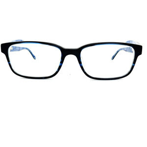 SPYDER Navy Mens Rectangular Stainless‎ Steel Eyeglasses H14733
